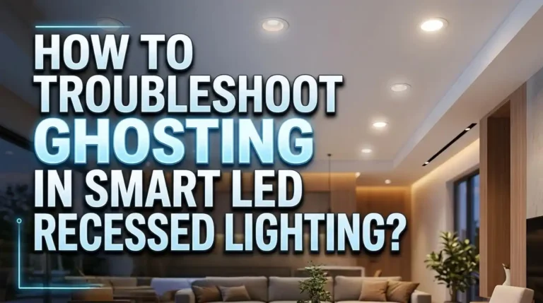 How to Troubleshoot Ghosting in Smart LED Recessed Lighting?