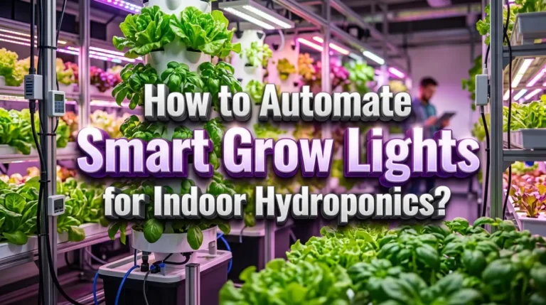 How to Automate Smart Grow Lights for Indoor Hydroponics?