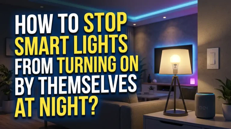 How to Stop Smart Lights From Turning On by Themselves at Night?