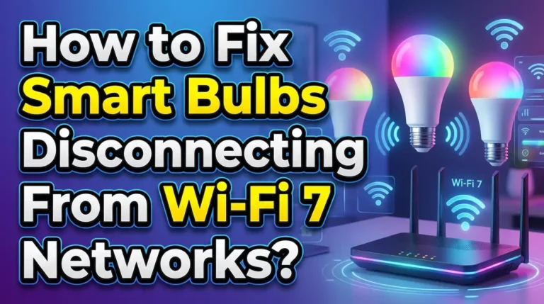 How to Fix Smart Bulbs Disconnecting From Wi-Fi 7 Networks?