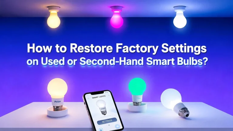 How to Restore Factory Settings on Used or Second-Hand Smart Bulbs?