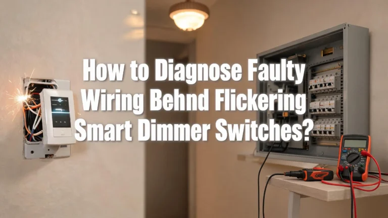 How to Diagnose Faulty Wiring Behind Flickering Smart Dimmer Switches?