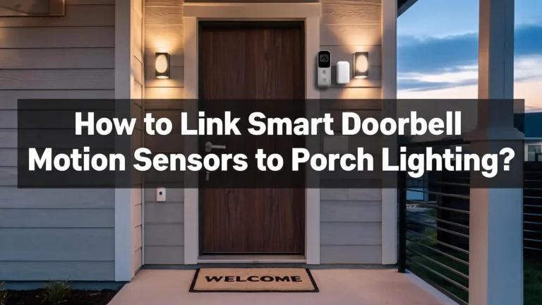 How to Link Smart Doorbell Motion Sensors to Porch Lighting?