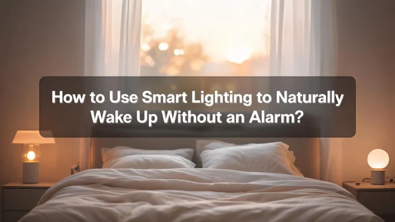 How to Use Smart Lighting to Naturally Wake Up Without an Alarm?