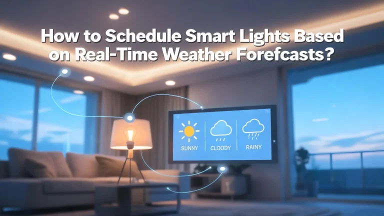 How to Schedule Smart Lights Based on Real Time Weather Forecasts?