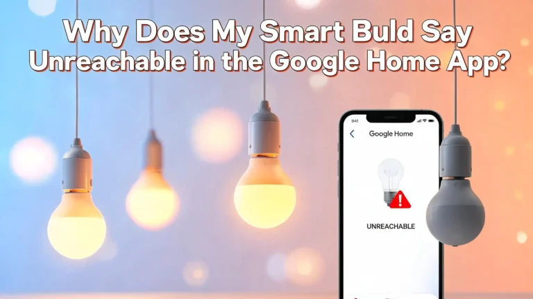 Why Does My Smart Bulb Say Unreachable in the Google Home App?