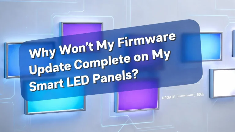 Why Won’t My Smart LED Panel Firmware Update Complete?