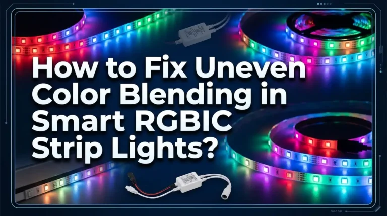 How to Fix Uneven Color Blending in Smart RGBIC Strip Lights?