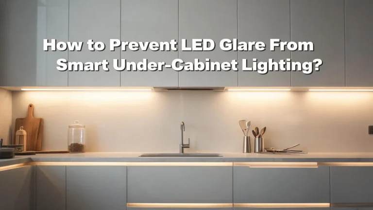 How to Prevent LED Glare From Smart Under Cabinet Lighting?