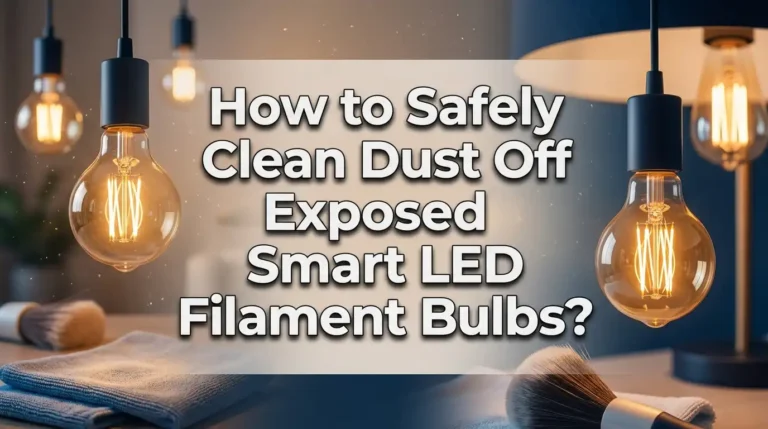 How to Safely Clean Dust Off Exposed Smart LED Filament Bulbs?