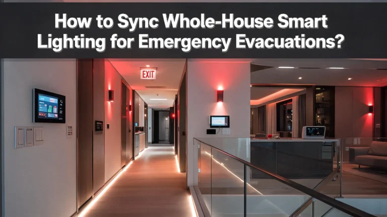 How to Sync Whole-House Smart Lighting for Emergency Evacuations?