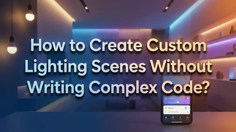 How to Create Custom Lighting Scenes Without Writing Complex Code?