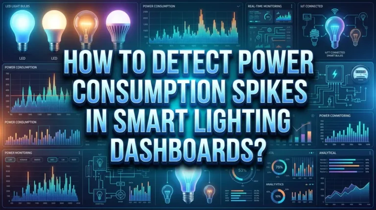 How to Detect Power Consumption Spikes in Smart Lighting Dashboards?