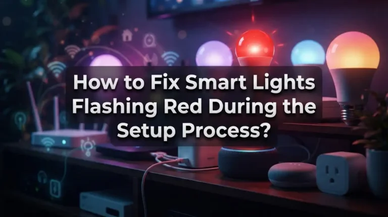 How to Fix Smart Lights Flashing Red During the Setup Process?