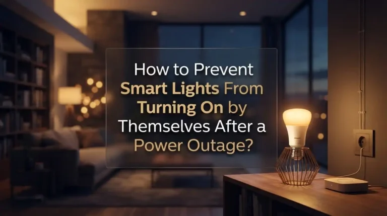 How to Prevent Smart Lights From Turning On by Themselves After a Power Outage?