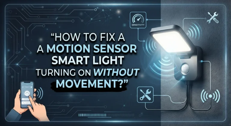 How to Fix a Motion Sensor Smart Light Turning On Without Movement?