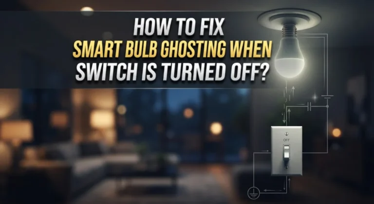 How to Fix Smart Bulb Ghosting When the Switch Is Turned Off?