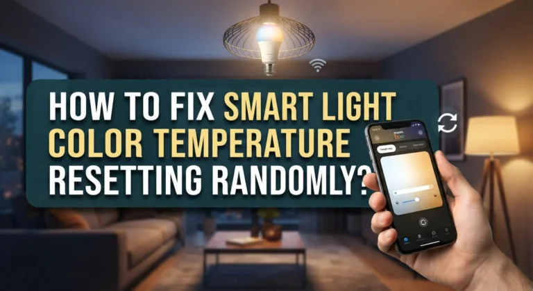 How to Fix Smart Light Color Temperature Resetting Randomly?