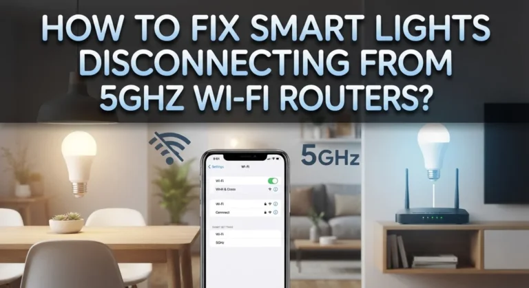 How to Fix Smart Lights Disconnecting From 5GHz Wi-Fi Routers?
