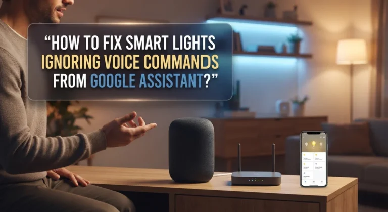 How to Fix Smart Lights Ignoring Voice Commands From Google Assistant?