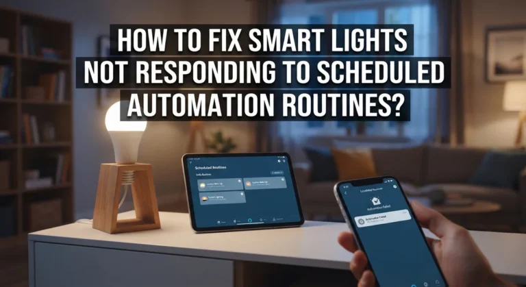 How to Fix Smart Lights Not Responding to Scheduled Automation Routines?
