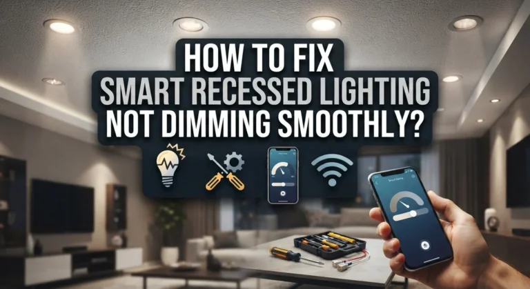 How to Fix Smart Recessed Lighting Not Dimming Smoothly?