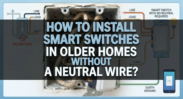 How to Install Smart Switches in Older Homes Without a Neutral Wire?