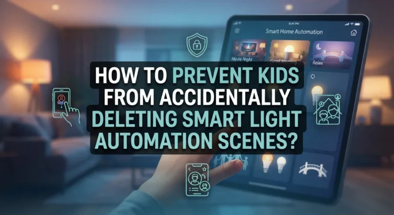 How to Prevent Kids From Accidentally Deleting Smart Light Automation Scenes?
