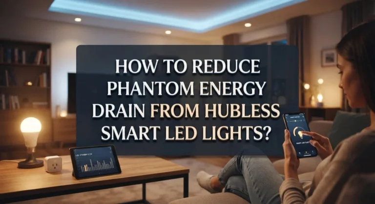 How to Reduce Phantom Energy Drain From Hubless Smart LED Lights?
