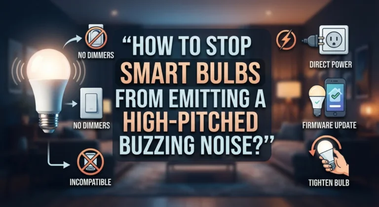 How to Stop Smart Bulbs From Emitting a High-Pitched Buzzing Noise?