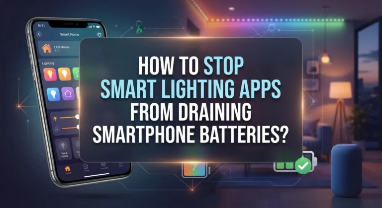 How to Stop Smart Lighting Apps From Draining Smartphone Batteries?