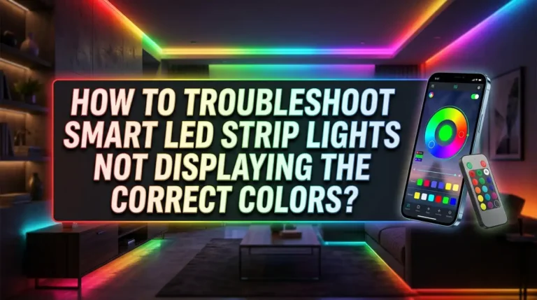 How to Troubleshoot Smart LED Strip Lights Not Displaying the Correct Colors?