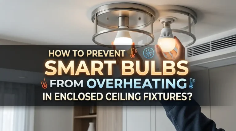 How to Prevent Smart Bulbs From Overheating in Enclosed Ceiling Fixtures?